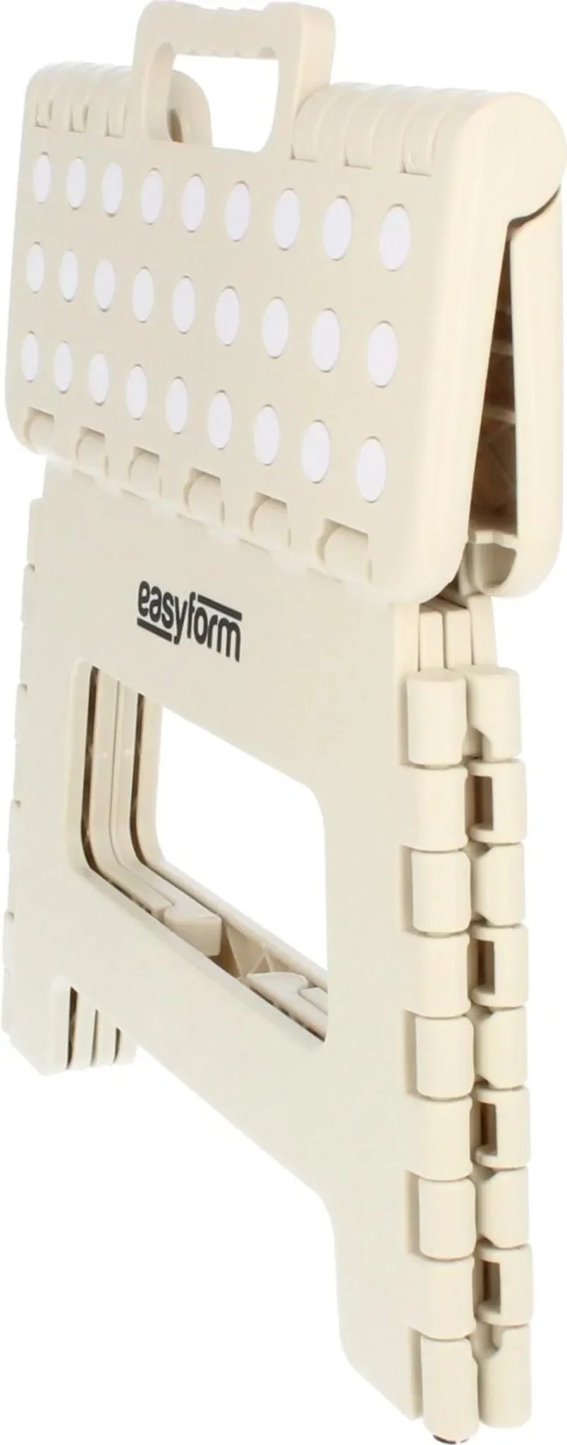 Klapphocker – Anti-Rutsch-Stuhl • 150 kg Belastbarkeit • 22 cm Höhe (Beige)
